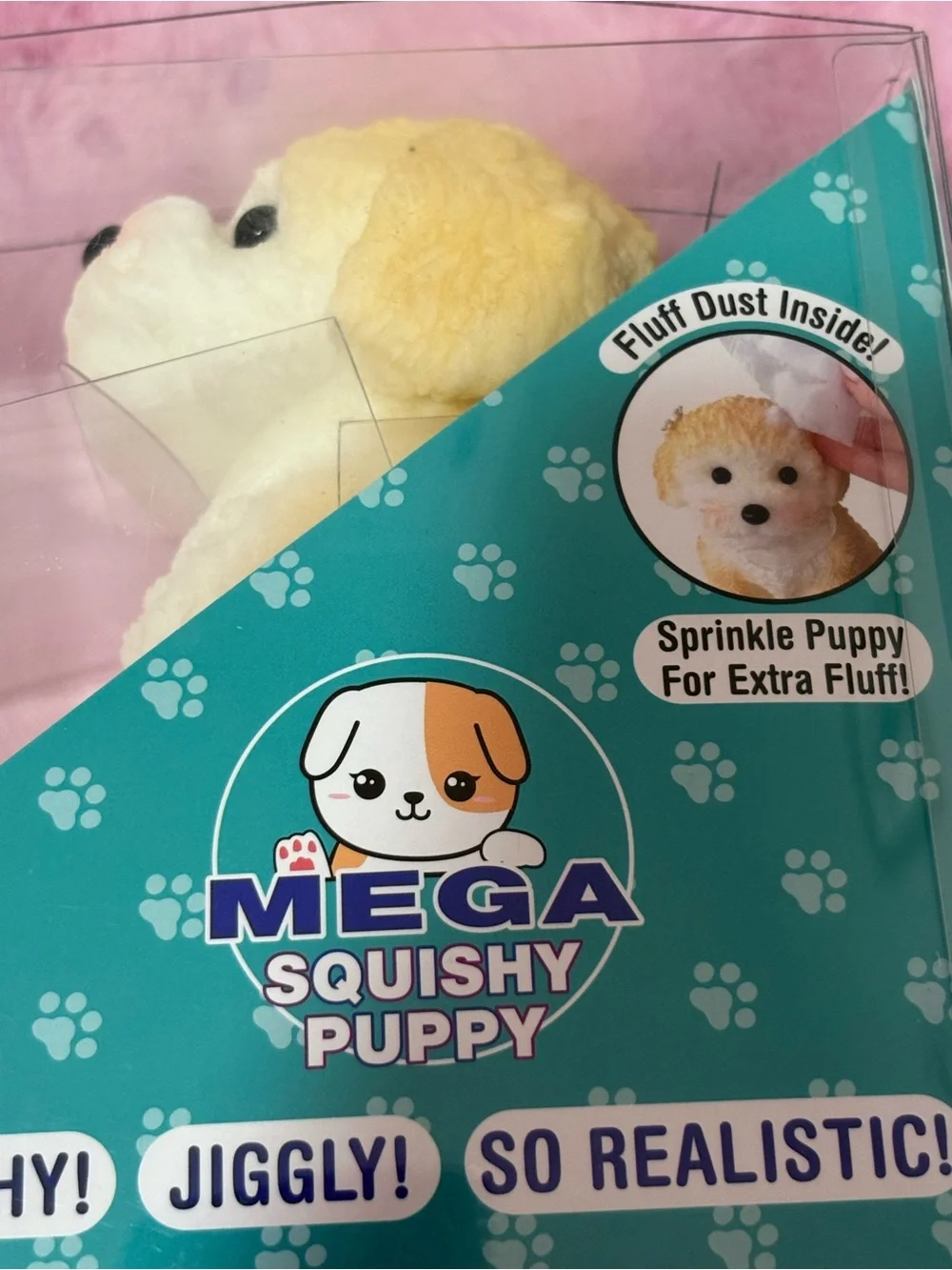 Squishy Toy Dog Stuffed Animal - Cream and White